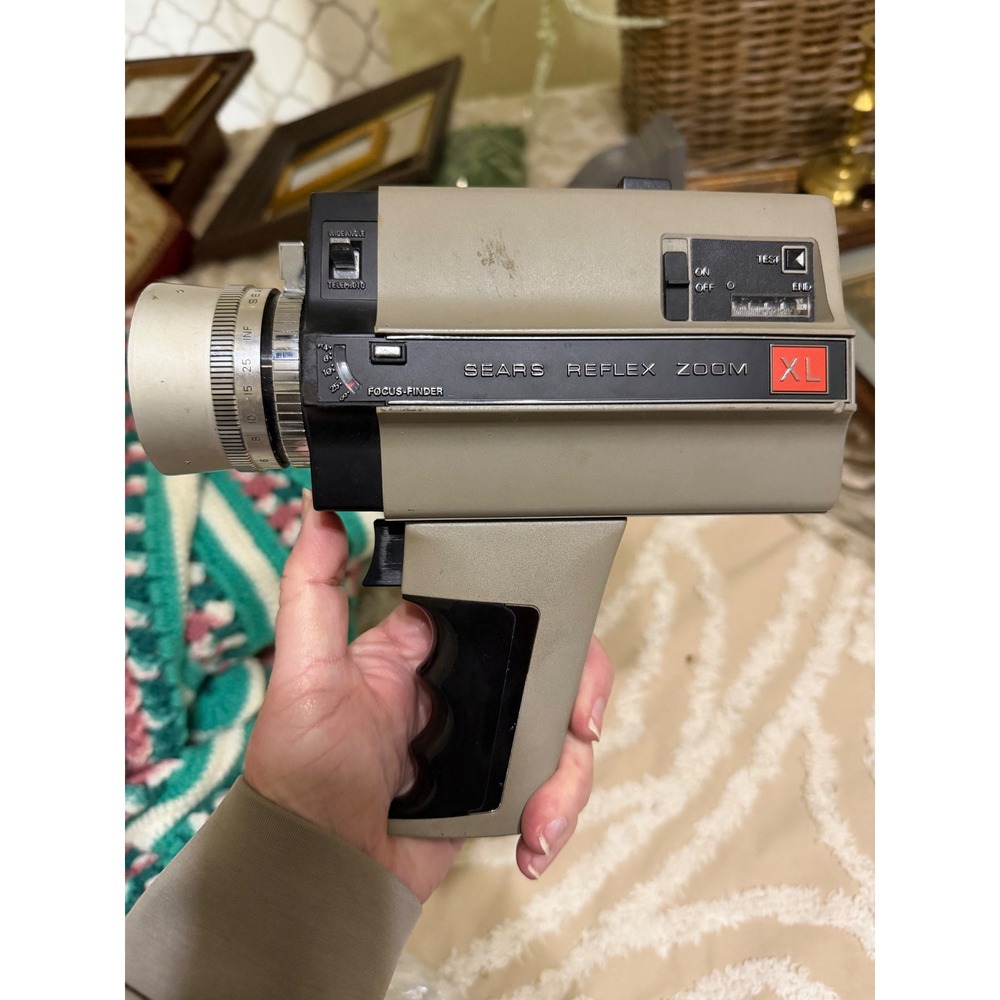 Vintage Sears Reflex Zoom‎ XL Super 8 Movie Camera Model 584.91900 9mm-24mm Lens